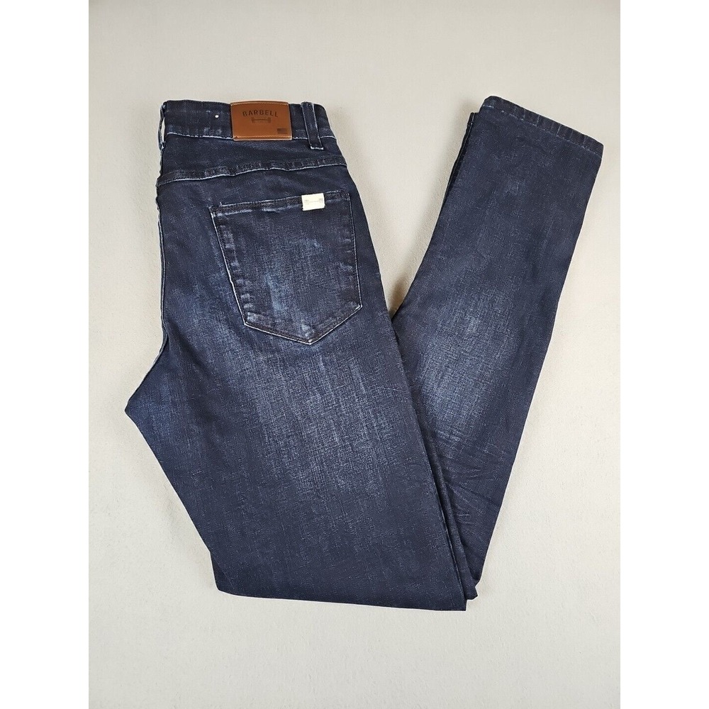 Barbell Apparel Jeans‎ Men's Size 30x34 Athletic Slim Dark Wash Stretch Denim